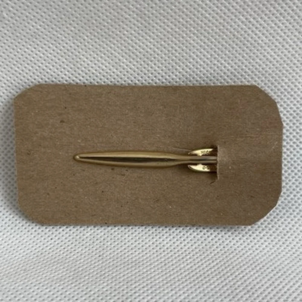 Vintage Gold Toned Personalized Monogrammed Tie Clip Tie Bar with Initials RS